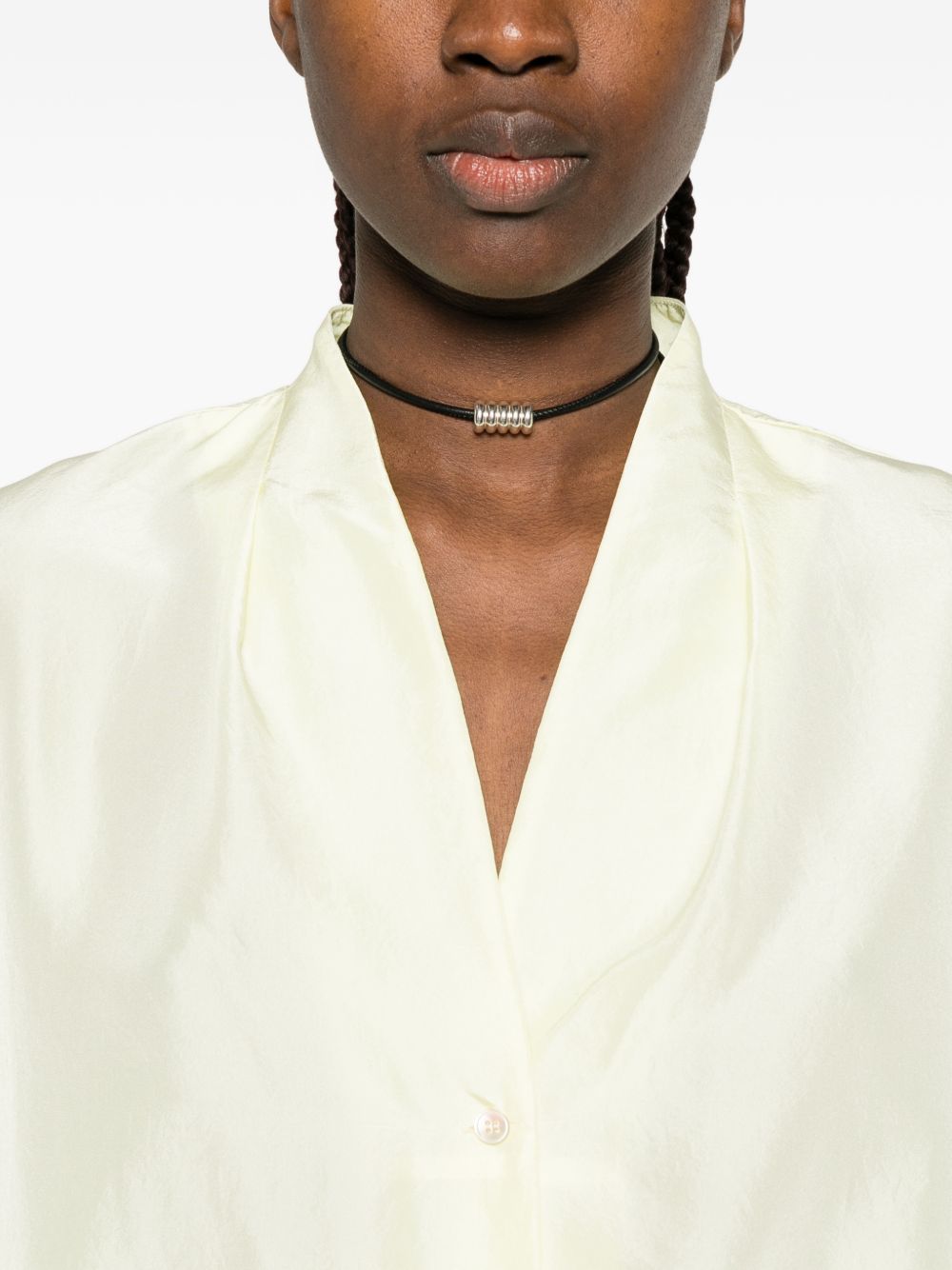 Camicia in seta in giallo Forte forte - donna 