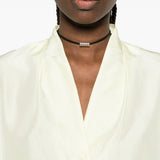 Camicia in seta in giallo Forte forte - donna 