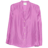 Camicia con bottoni in viola Forte forte - donna 