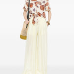 Pantaloni con coulisse in giallo Forte forte - donna 