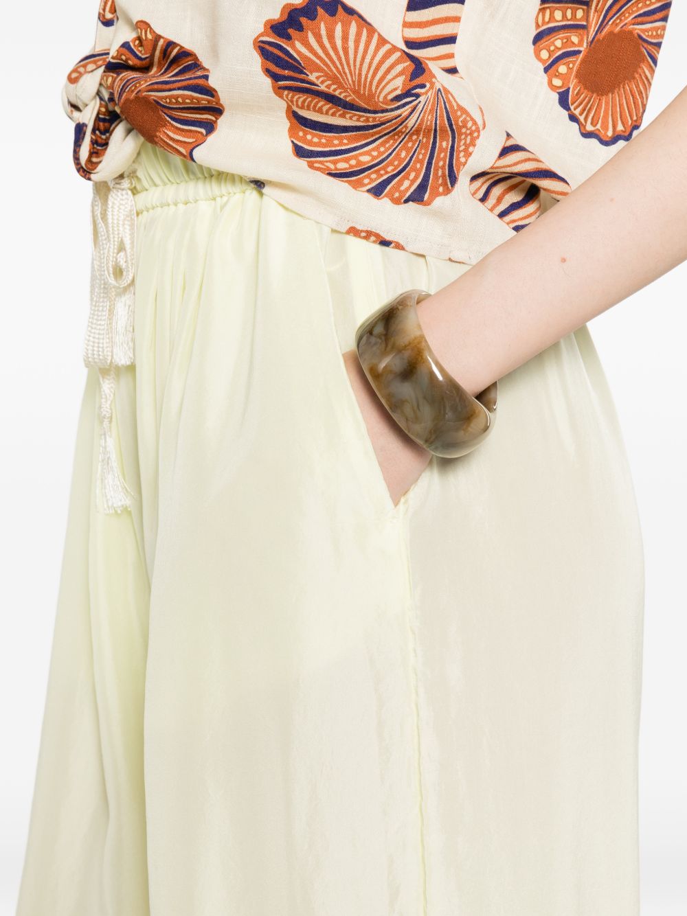 Pantaloni con coulisse in giallo Forte forte - donna 