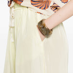 Pantaloni con coulisse in giallo Forte forte - donna 