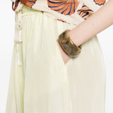 Pantaloni con coulisse in giallo Forte forte - donna 