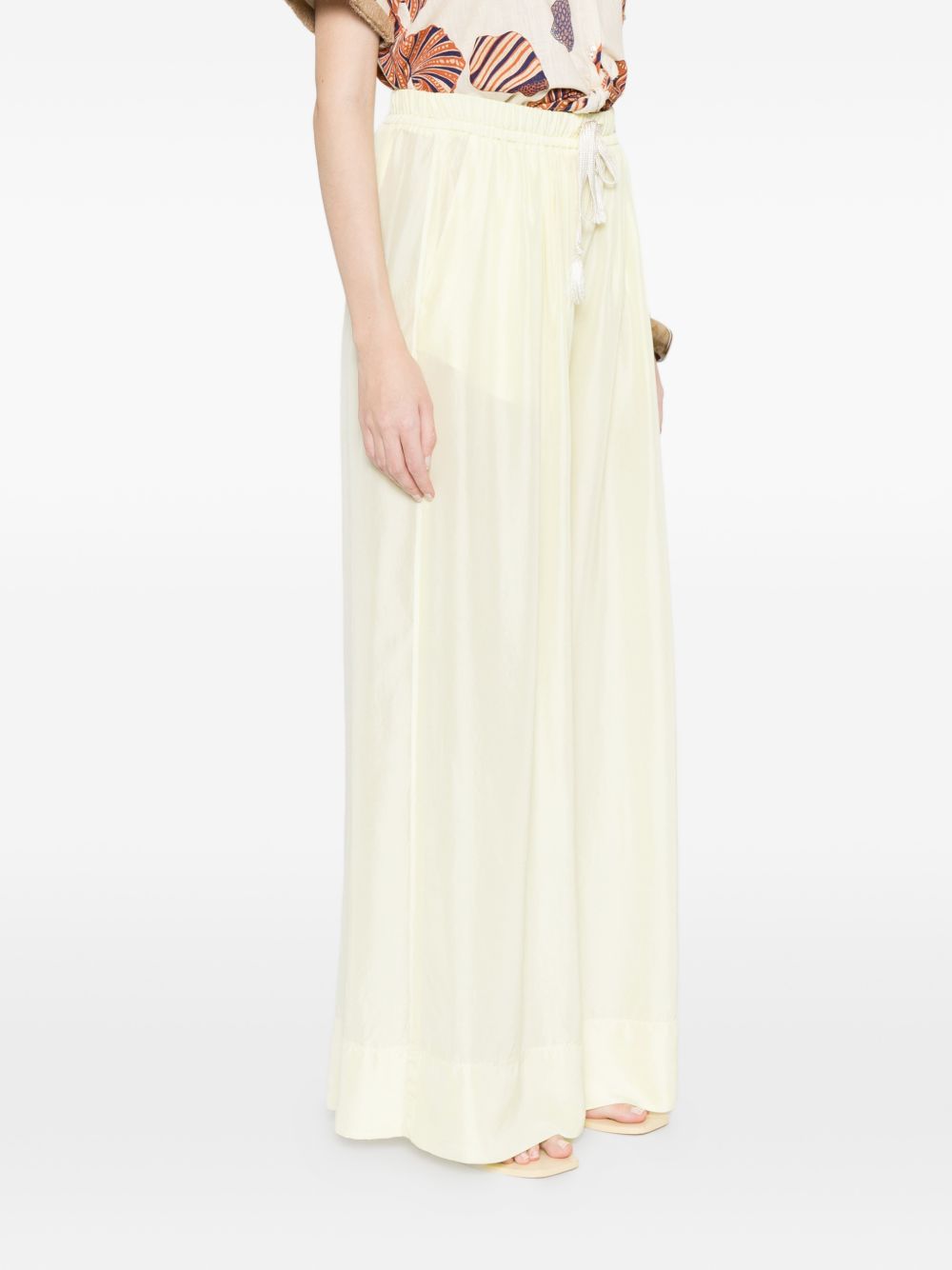 Pantaloni con coulisse in giallo Forte forte - donna 