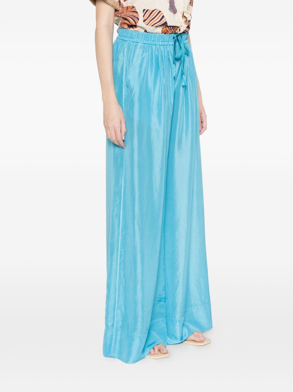 Pantaloni con coulisse in blu Forte forte - donna 