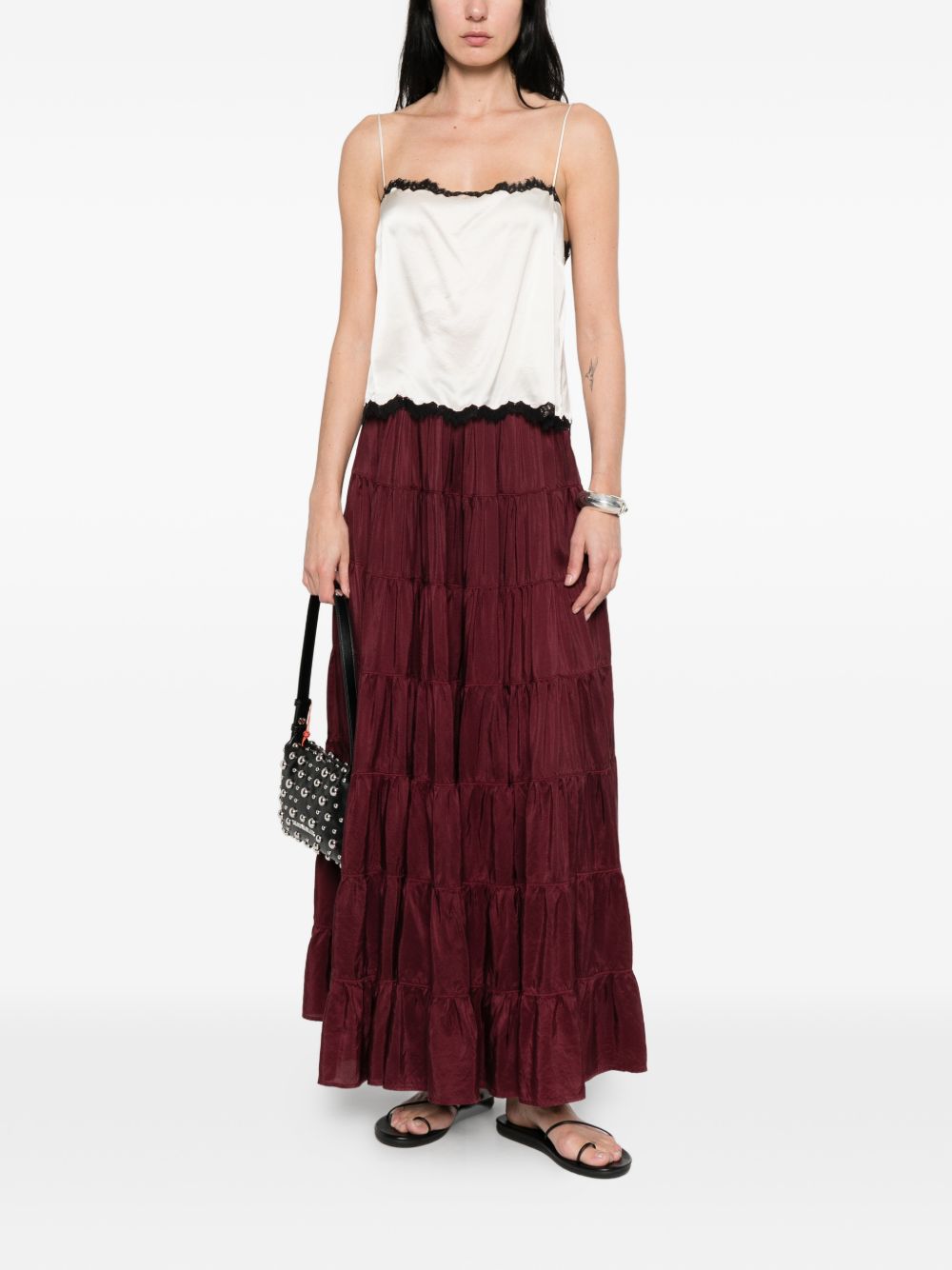 Gonna lunga in borgogna Forte forte - donna 