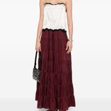 Gonna lunga in borgogna Forte forte - donna 