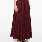 Gonna lunga in borgogna Forte forte - donna 