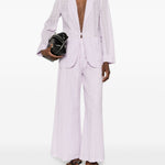 Giacca in broderie-anglaise con cravatta in viola Forte forte - donna 