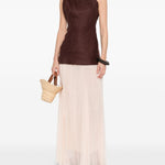 Gonna lunga plissettata in beige Forte forte - donna 