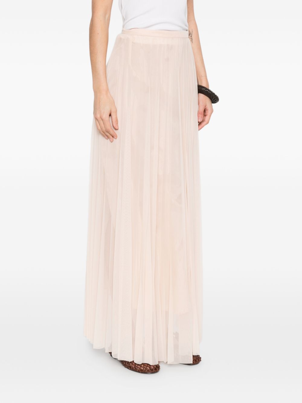 Gonna lunga plissettata in beige Forte forte - donna 