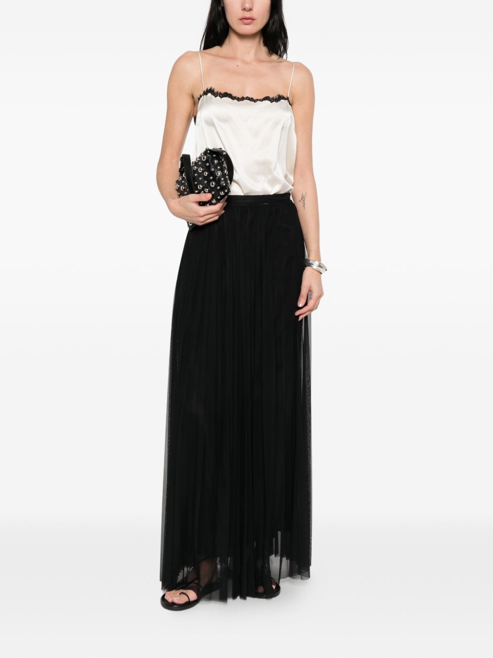 Gonna lunga svasata in nero Forte forte - donna 