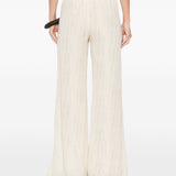 Pantaloni a gamba ampia in avorio Forte forte - donna 