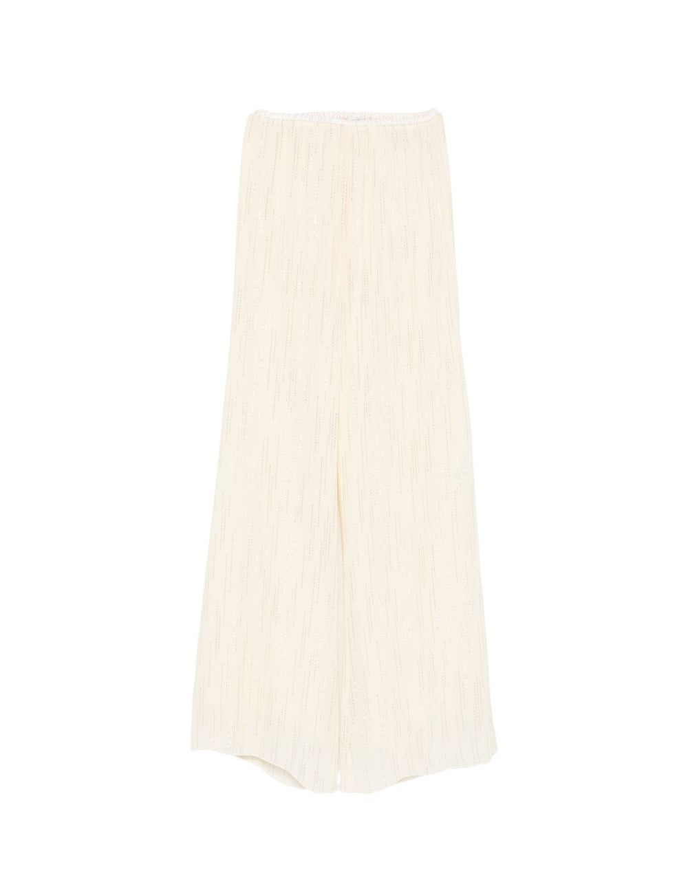 Pantaloni a gamba ampia in avorio Forte forte - donna 