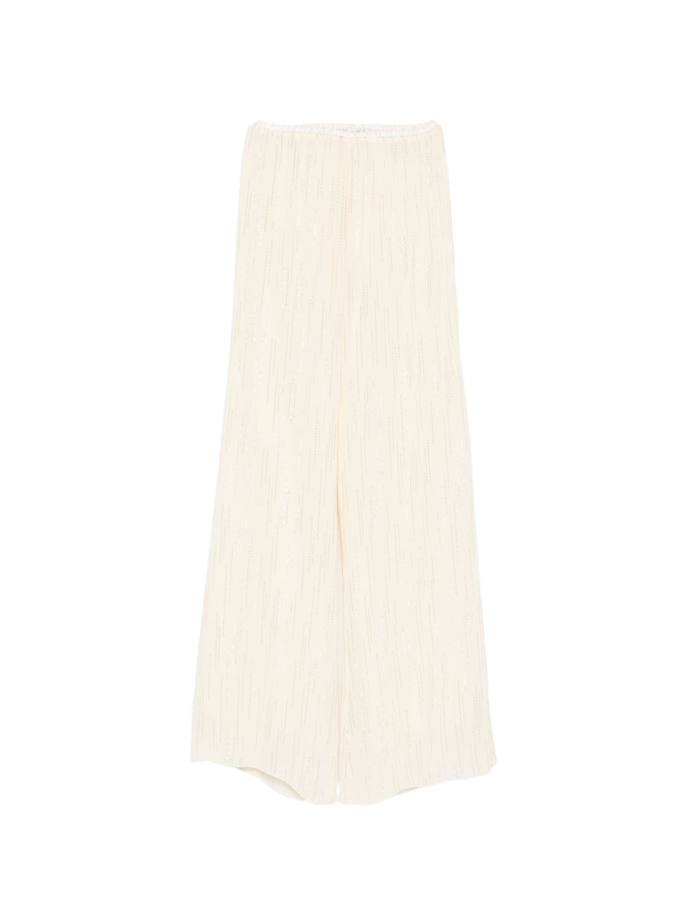 Pantaloni a gamba ampia in avorio Forte forte - donna 