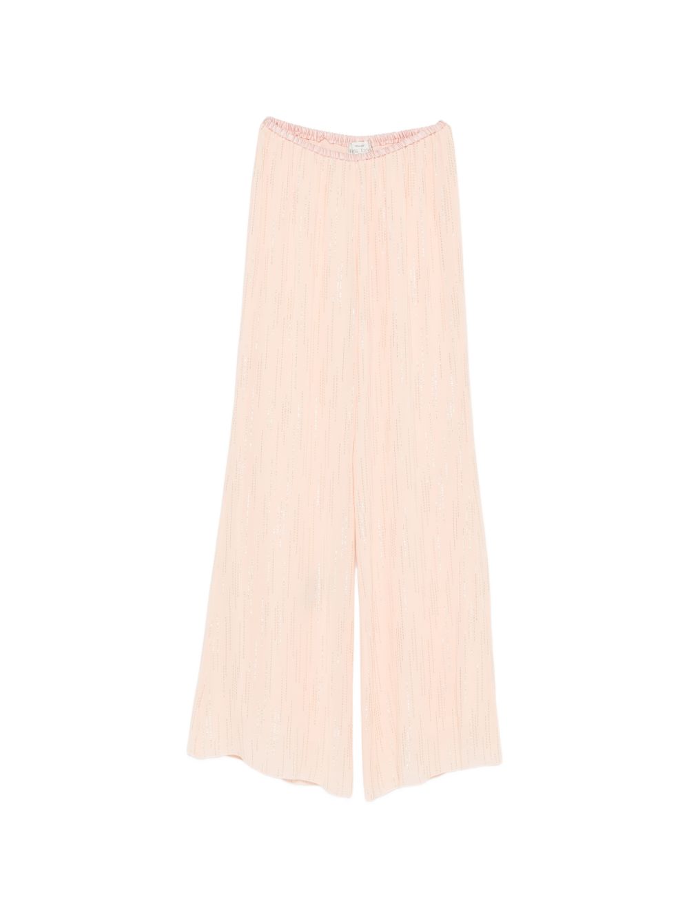 Pantaloni a palazzo con vita elasticata in rosa Forte forte - donna 