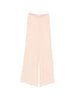 Pantaloni a palazzo con vita elasticata in rosa Forte forte - donna