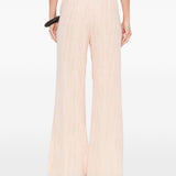 Pantaloni a palazzo con vita elasticata in rosa Forte forte - donna 
