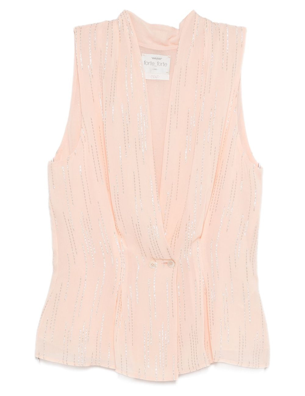 Top smanicato in rosa Forte forte - donna 