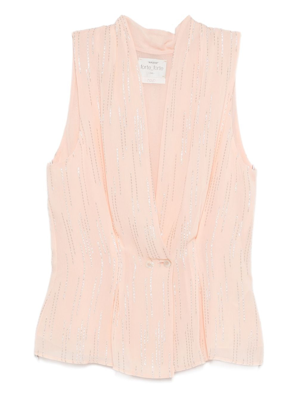 Top smanicato in rosa Forte forte - donna 