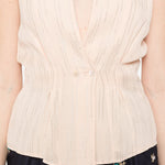 Top smanicato in rosa Forte forte - donna 