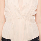 Top smanicato in rosa Forte forte - donna 