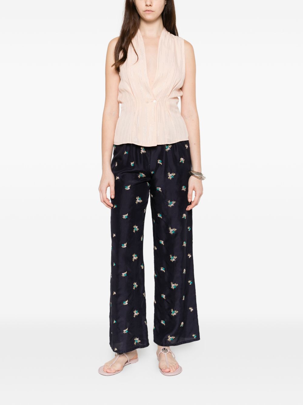 Top smanicato in rosa Forte forte - donna 