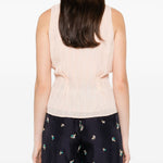Top smanicato in rosa Forte forte - donna 
