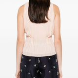 Top smanicato in rosa Forte forte - donna 