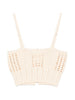 Top bralette ricamata in beige forte forte - donna