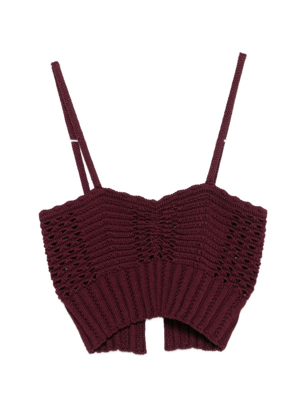 Top senza maniche in bordeaux Forte forte - donna 