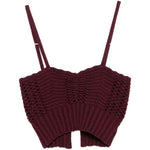 Top senza maniche in bordeaux Forte forte - donna 