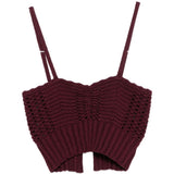 Top senza maniche in bordeaux Forte forte - donna 