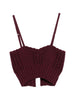 Strong strong sleeveless top in burgundy - women