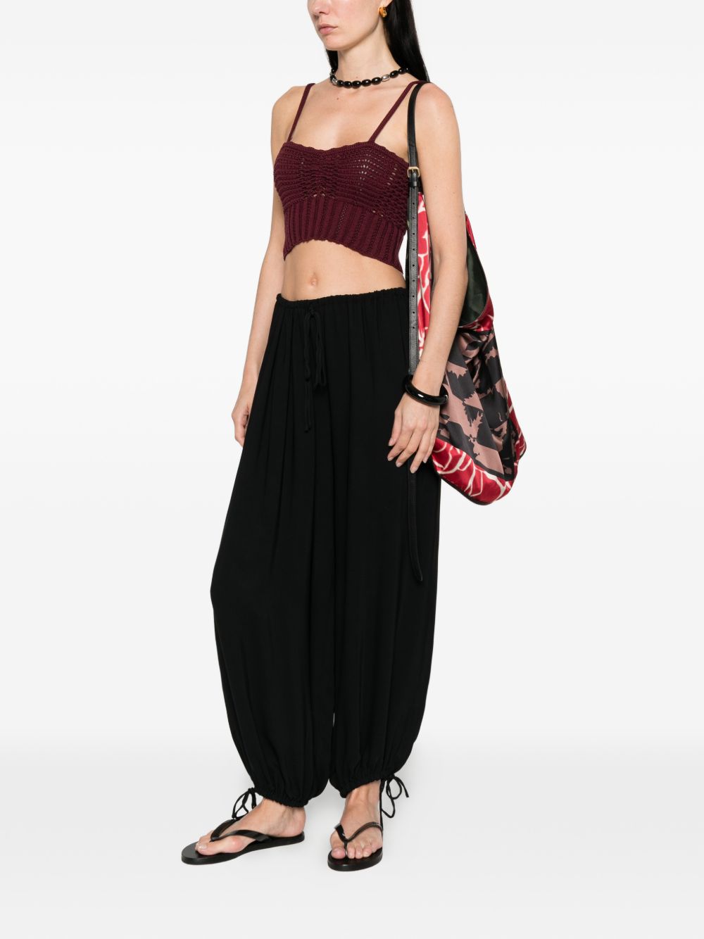 Top senza maniche in bordeaux Forte forte - donna 