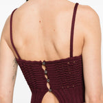 Top senza maniche in bordeaux Forte forte - donna 