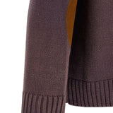 Cardigan con motivo a cavallo in jacquard in marrone Found - unisex 