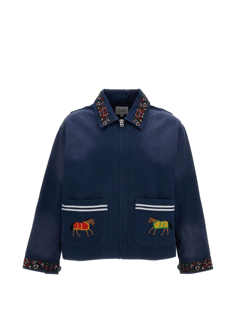 Giacca horse equine  in blu Found - unisex 