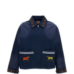 Giacca horse equine  in blu Found - unisex 