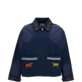Giacca horse equine  in blu Found - unisex 