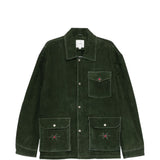 Gicca in suede con tasche in verde Found - unisex 