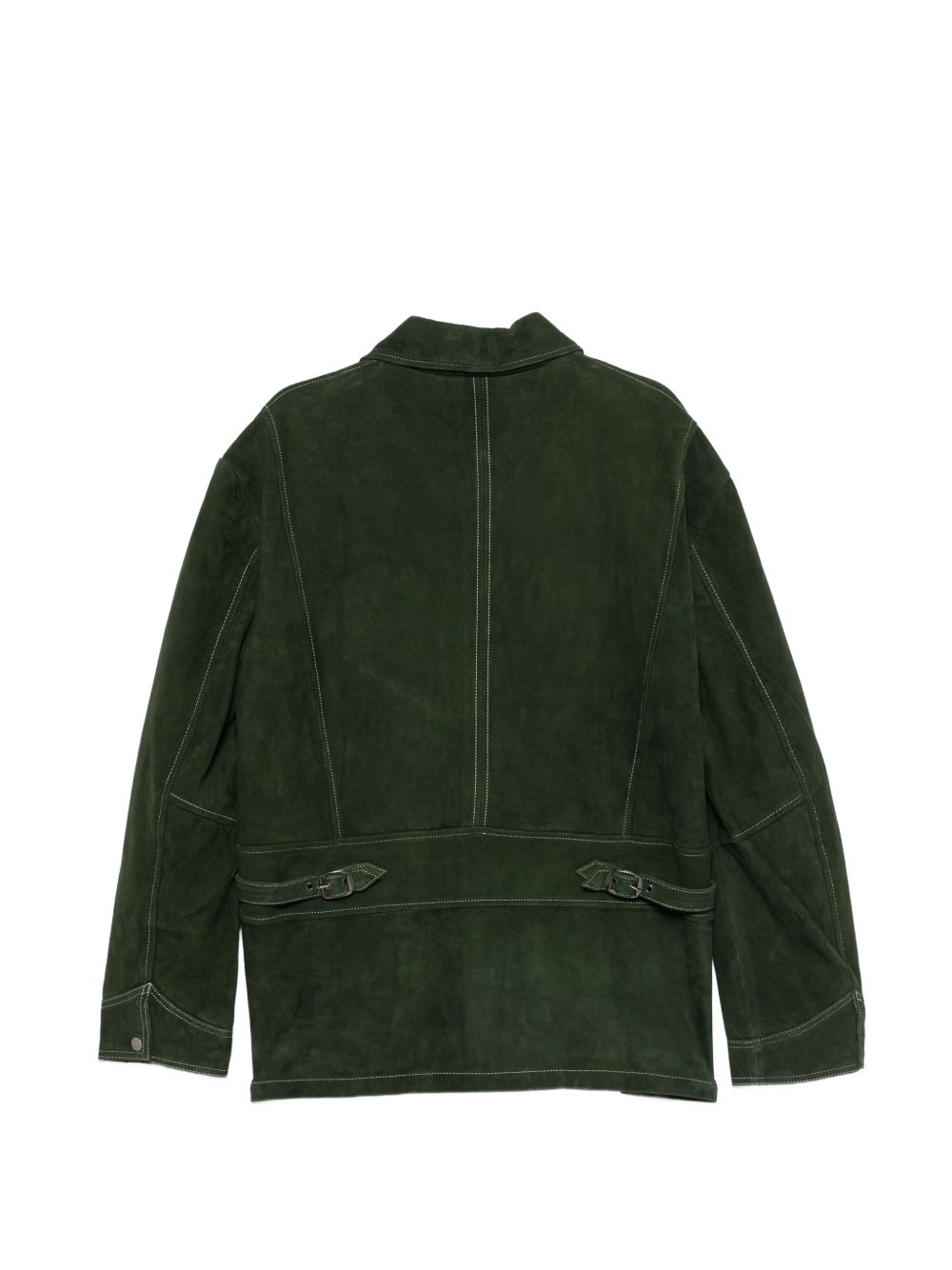 Gicca in suede con tasche in verde Found - unisex 