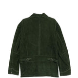 Gicca in suede con tasche in verde Found - unisex 