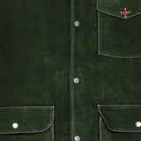 Gicca in suede con tasche in verde Found - unisex 
