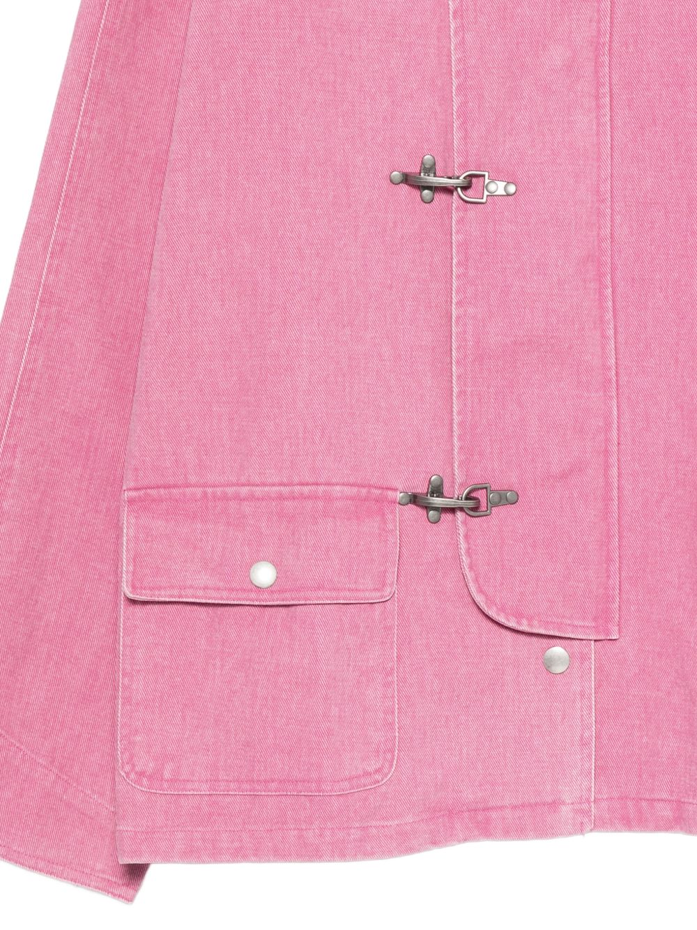 Giacca in twill di cotone con chiusura a fibbia in rosa Found - unisex 