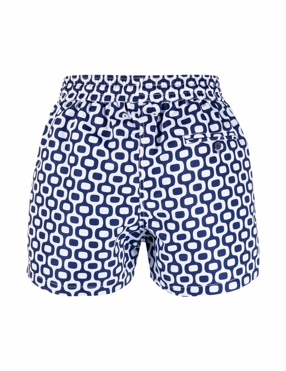 Costume con stampa in blu - FRESCOBOL CARIOCA uomo 