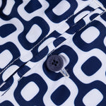 Costume con stampa in blu - FRESCOBOL CARIOCA uomo 