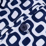 Costume con stampa in blu - FRESCOBOL CARIOCA uomo 