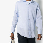 Camicia Antonio in azzurro Frescobol carioca - uomo 