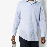 Camicia Antonio in azzurro Frescobol carioca - uomo 